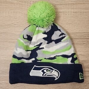 Seahawks Camo Beanie